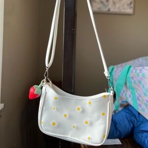 White Floral Women's Bag